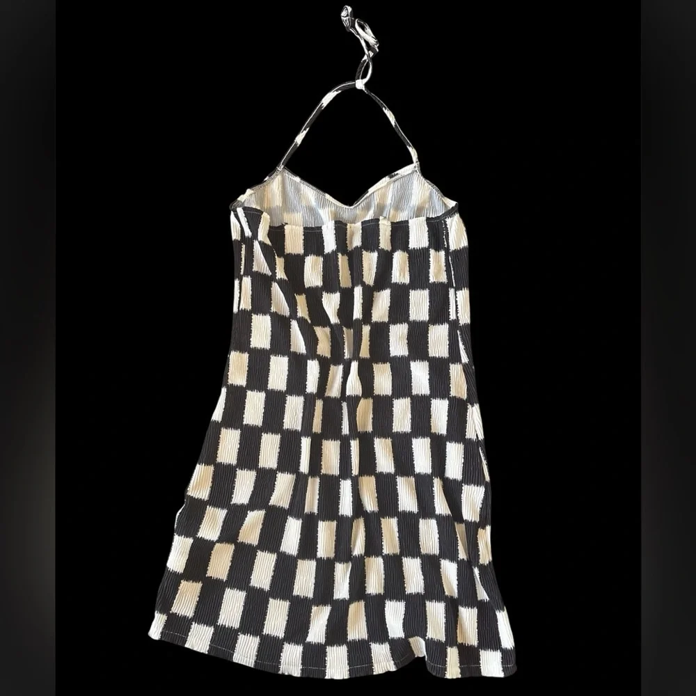 Vans Black and White Checkered loose fitting Dress small - Picture 3 of 5